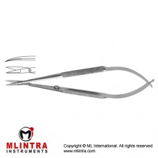 Micro Scissor Curved - Round Handle Stainless Steel, 15 cm - 6" Blade Size 10 mm